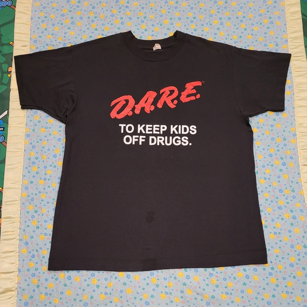 Vtg 80s DARE Shirt 🔥 To Keep Kids Off Drugs 💎 Rare Single Stitch XL D.A.R.E.